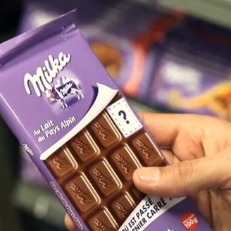Milka выпустила шоколад без одного квадратика 