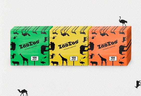 «Мичурин» разработал веселый бренд салфеток «ZooZoo»